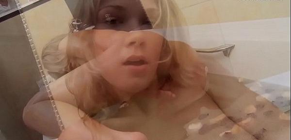  Softcore bathroom masturbation of Liza Milova